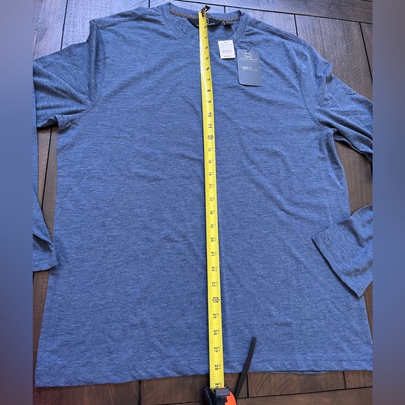 NWT Michael Stahan Blue Long Sleeve - Picture 3 of 4